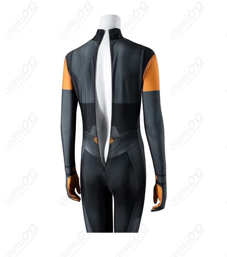 背面ファスナー部分の詳細｜探偵コートのジッパー装飾・高再現加工