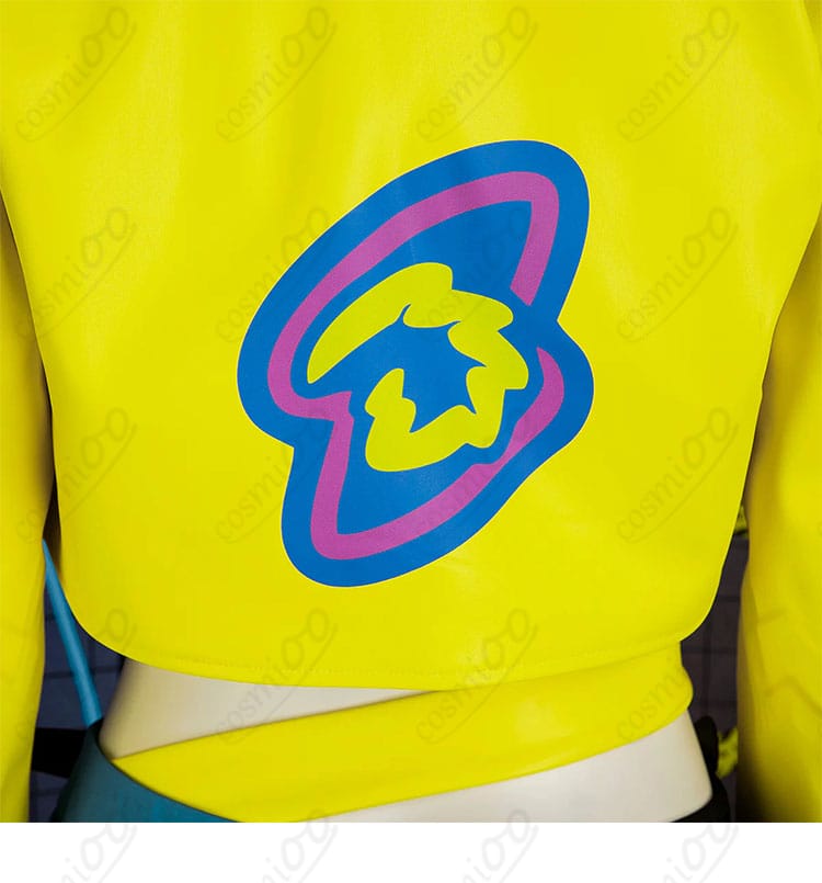 外套背面ロゴ・模様の詳細｜ポケモンZA カナリィ コスプレ