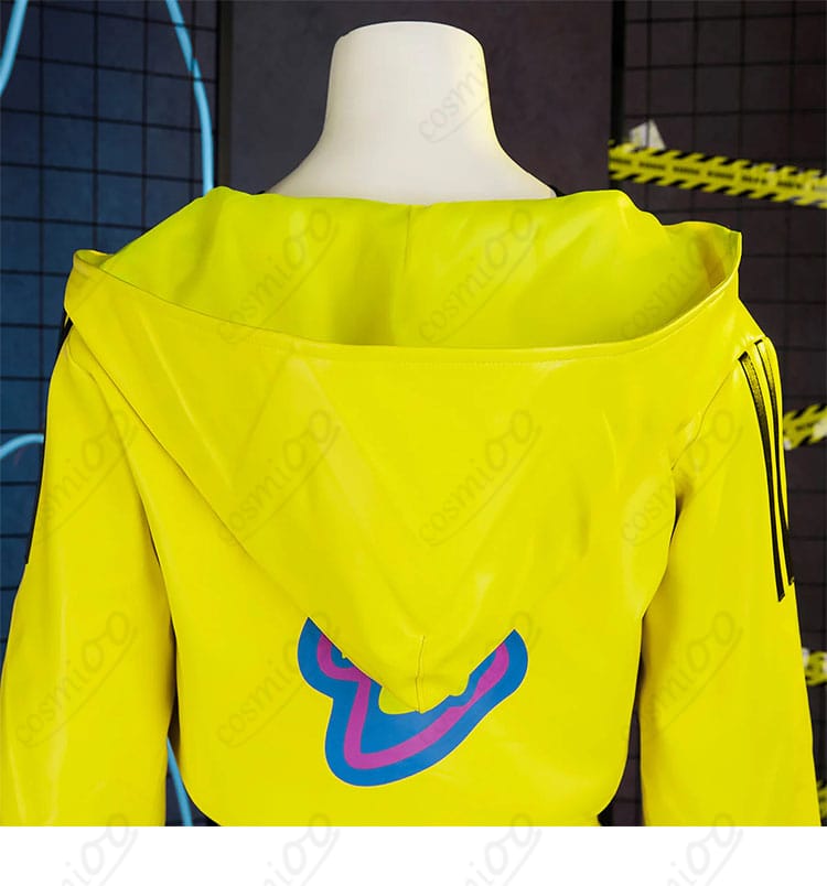 外套フード＆帽子部分の細部｜カナリィ 配信者スタイル アウター