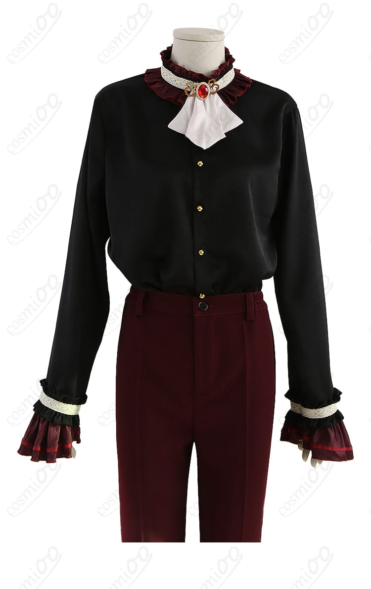 黒色インナーシャツ ディテール|Valkyrie コスプレ衣装 インナー部分の細部アップ