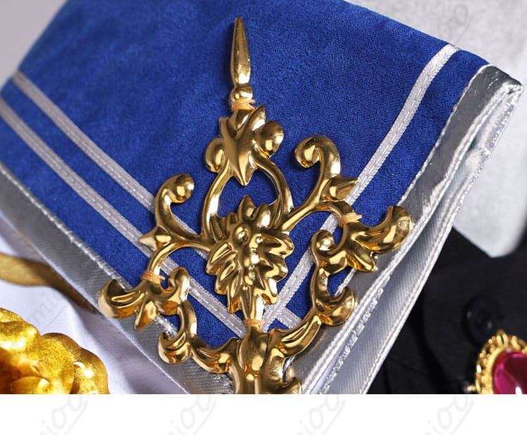 プロジェクトセカイ 東雲彰人 ノウブル・パラディン コスプレ衣装 衣領装飾ディテール画像