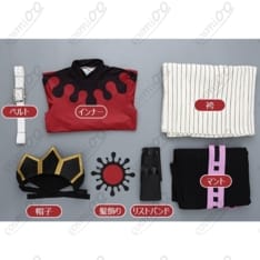 鬼滅の刃 童磨 コスプレ衣装 刺繍マント＆帽子 高品質フルセット - 5枚目の画像（サムネイル）