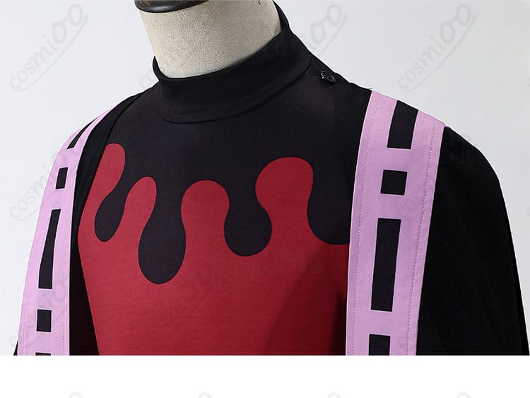 童磨 コスプレ衣装 衿元装飾ディテール|キャラらしさを引き立てる精巧な仕上げ