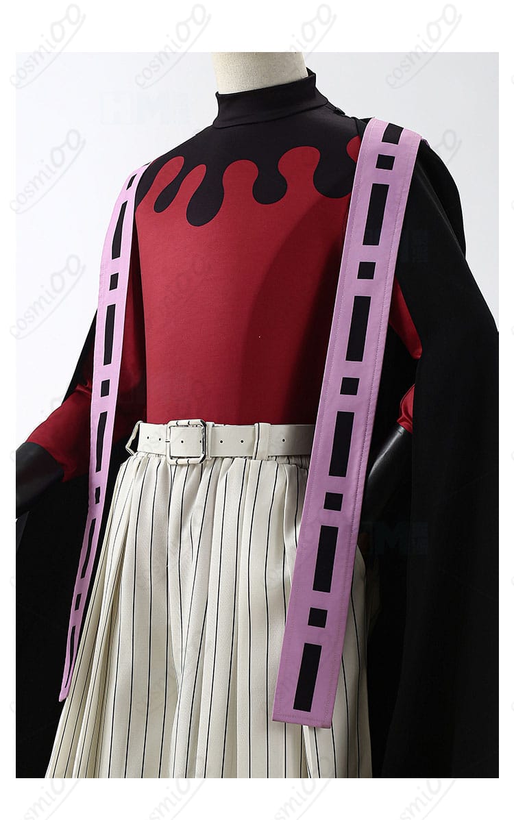 童磨 コスプレ衣装 衣襟装飾ディテール|刺繍デザインが映える細部アップ