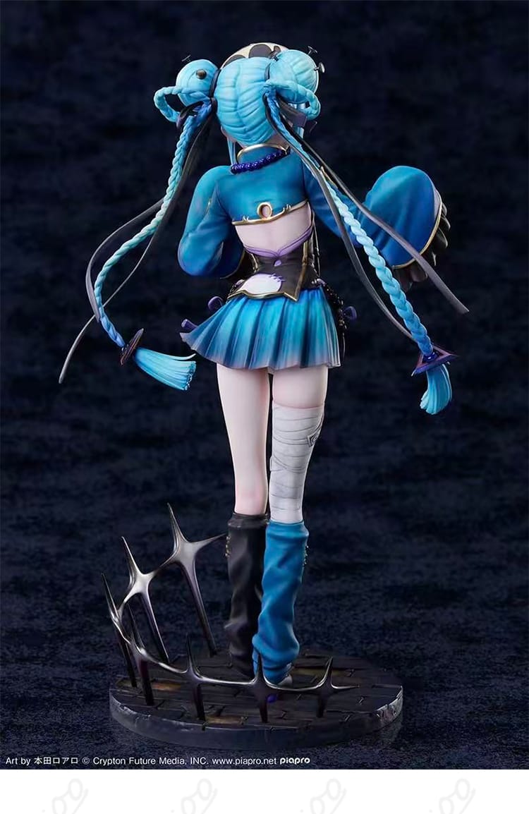 初音ミク キョンシーVer. 角色人物背面図|背面装飾と衣装ラインが分かる・購入前チェックにどうぞ