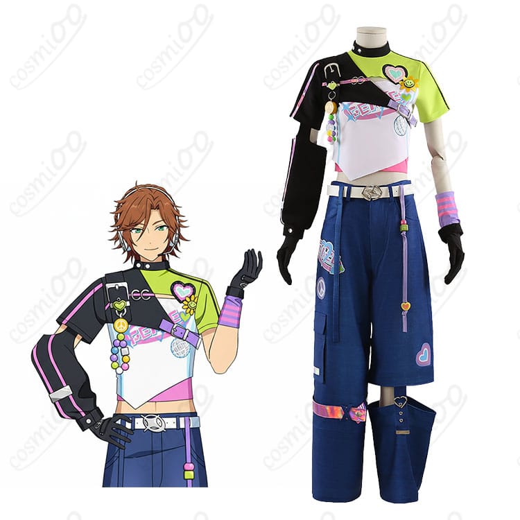 商品服装とキャラクターの比較画像｜あんスタ 日々樹渉 らびゅ＆ピース伝説 コスプレ衣装
