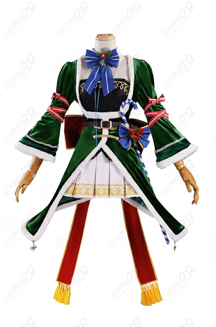 レム クリスマスコスプレ衣装 正面｜華やかで魅力的なフルセット