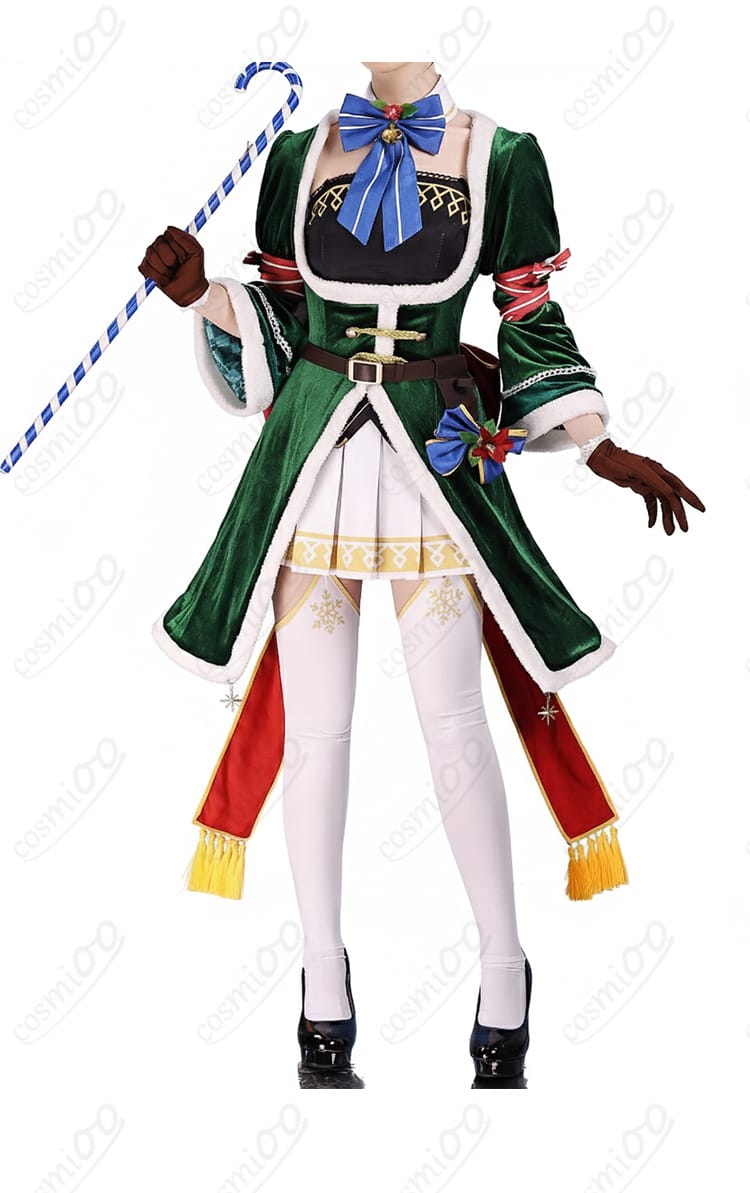 レム クリスマスコスプレ衣装 サイドビュー｜細部まで丁寧に作られた衣装