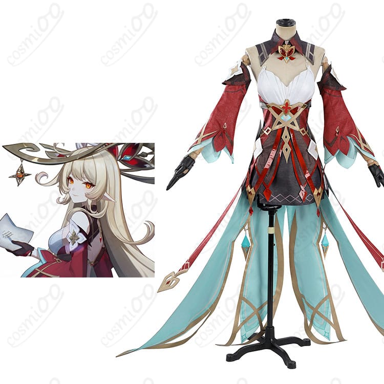 アリス コスプレ衣装と全身の姿、キャラクターのデザインと衣装の全体像