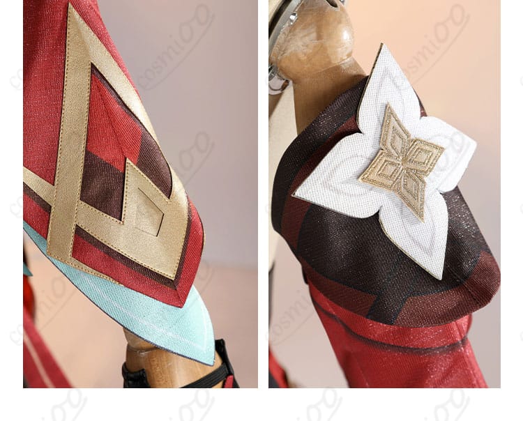 コスプレ衣装の袖の装飾ディテール、特徴的なデザイン