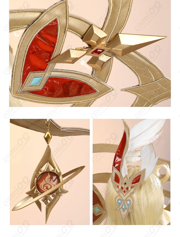 コスプレ衣装のヘッドアクセサリー、髪飾りとしてのディテール