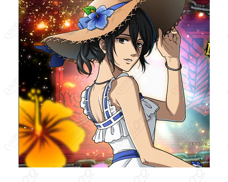 帽子アクセサリーの細部アップ｜ミカサ 楽園 コスプレ衣装 小物ディテール・質感チェックにおすすめ