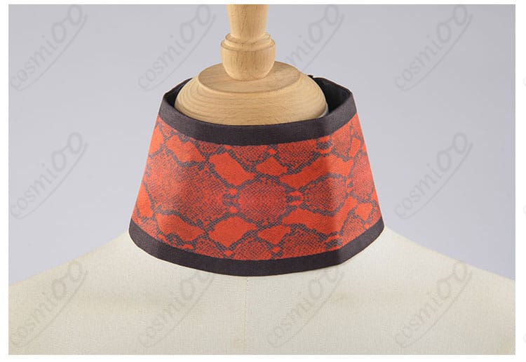 鬼滅の刃 妓夫太郎 コスプレ衣装の首飾り詳細。上品で存在感のある首飾り装飾。