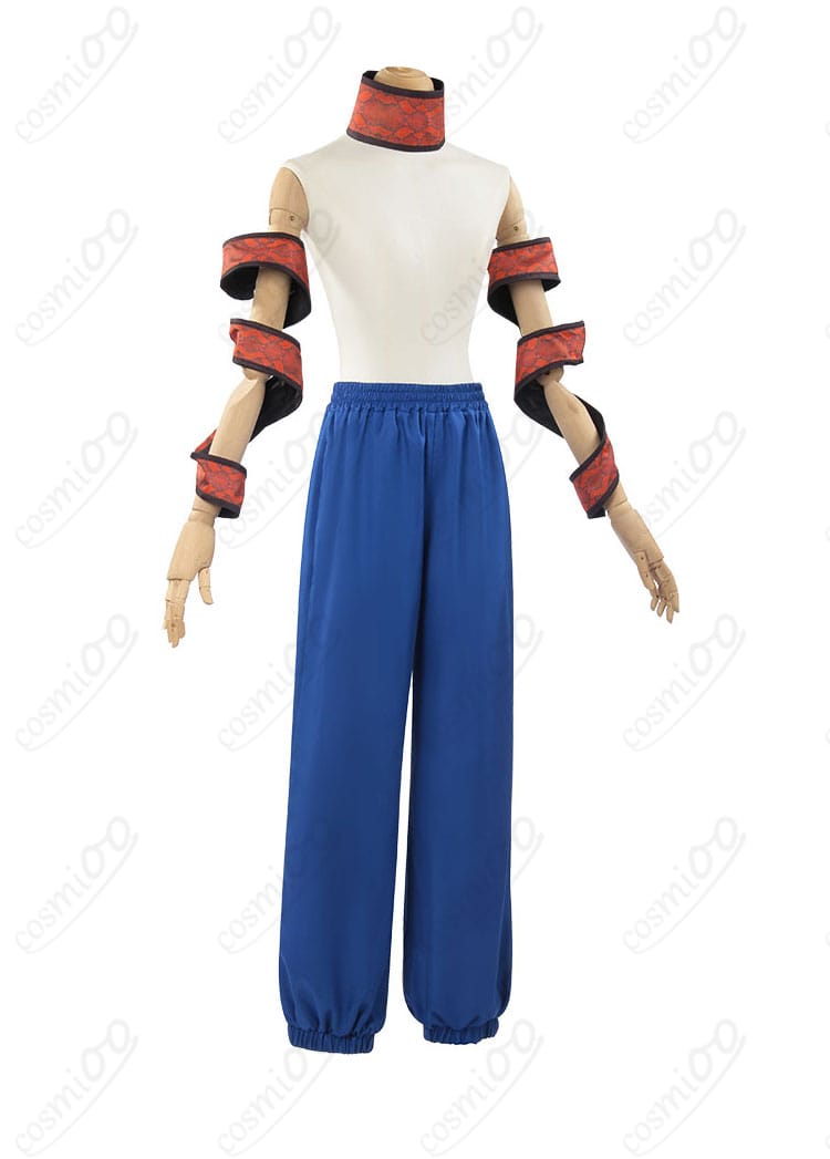 鬼滅の刃 妓夫太郎 コスプレ衣装の側面図。遊郭編の詳細な衣装デザインが特徴的。