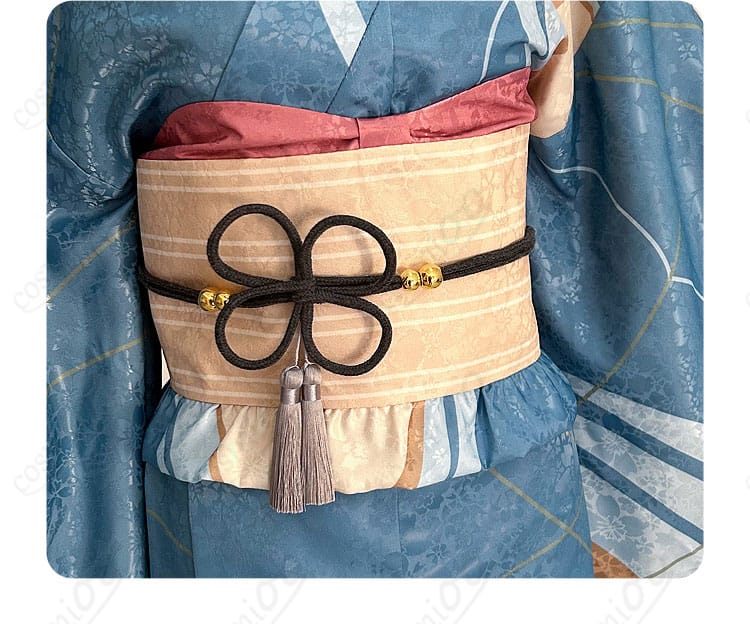 百川稲子 コスプレ衣装 腰封装飾細節|腰部分のデザインと細部のこだわりを強調