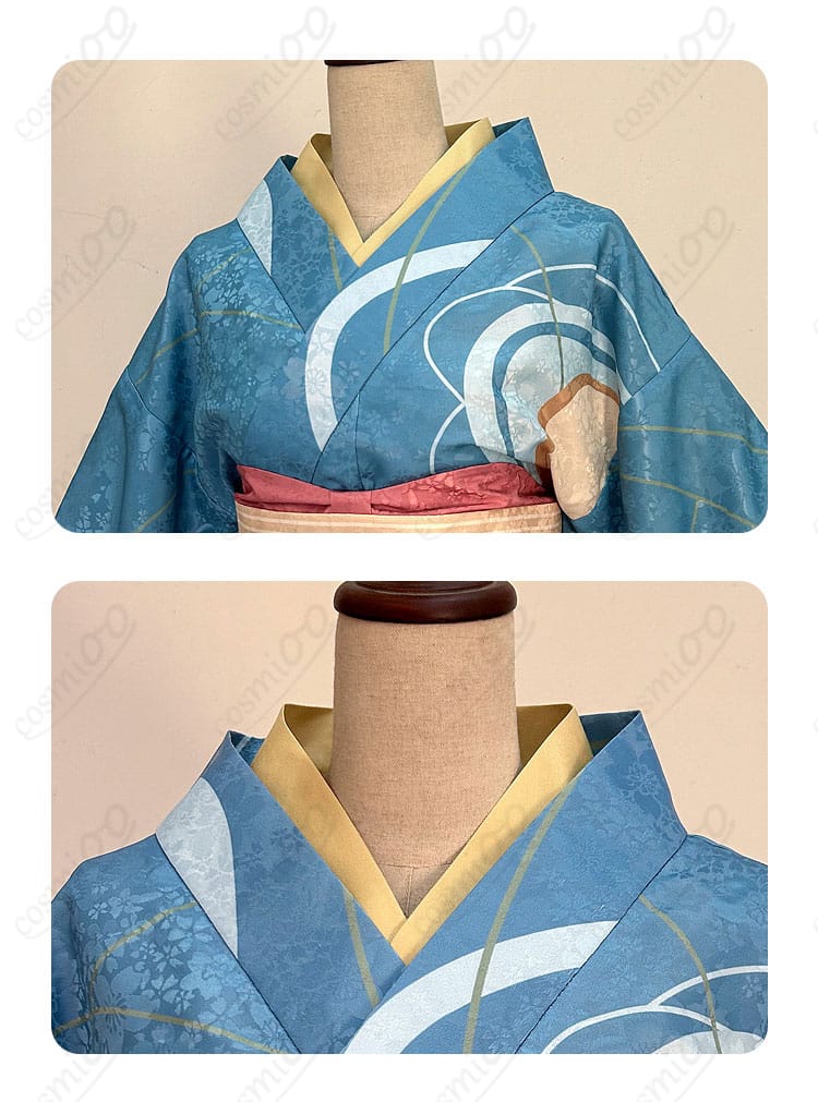 百川稲子 コスプレ衣装 领口装饰細節|美しい刺繍と装飾が施された領口部分