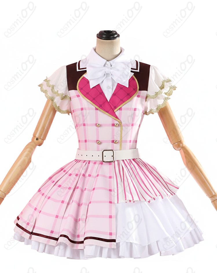 商品服装正面图：ラブライブ！15周年記念 μ's コスプレ衣装 正面図・詳細デザイン