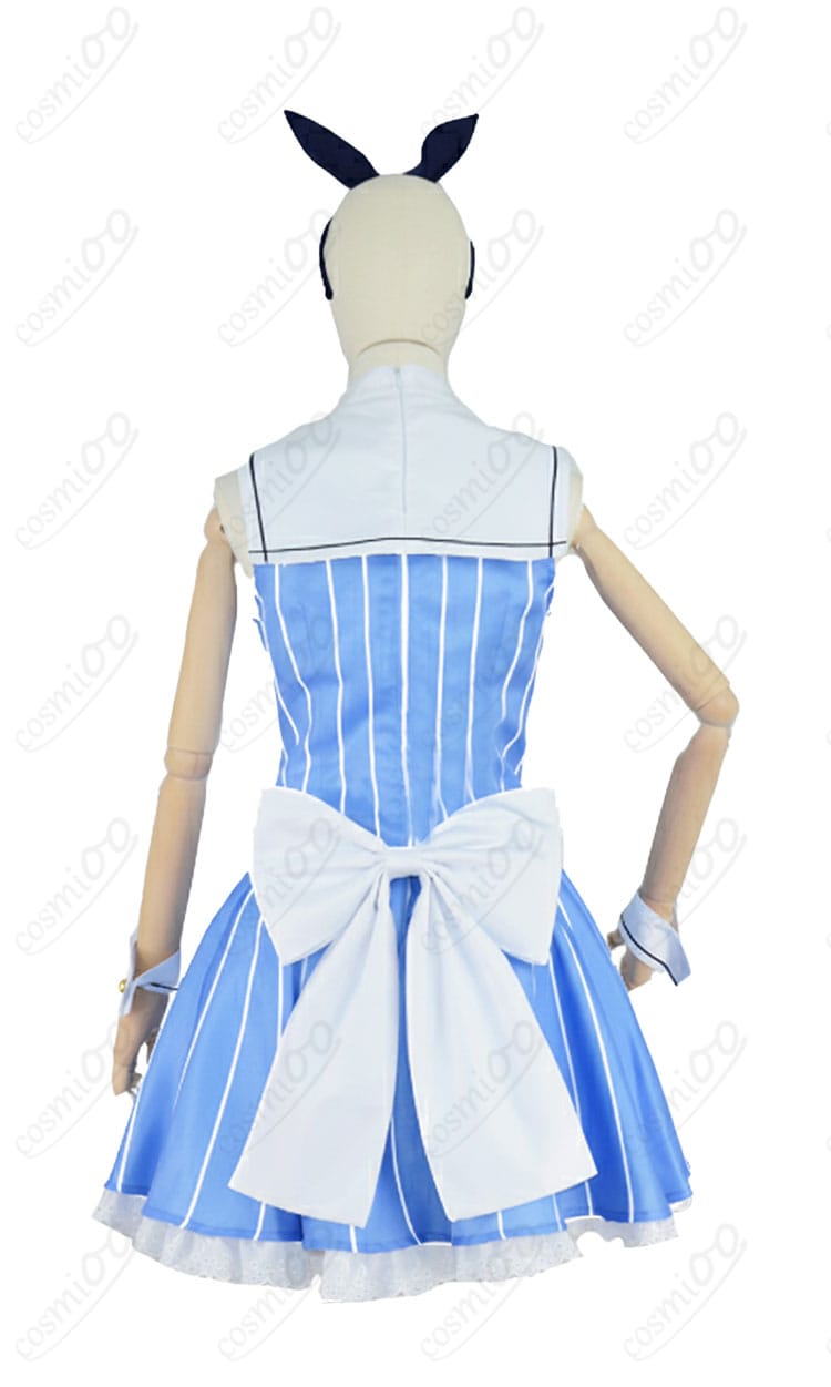 香風智乃(チノ)コスプレ衣装 背面デザイン詳細|ごちうさ・エプロン付きコスチューム