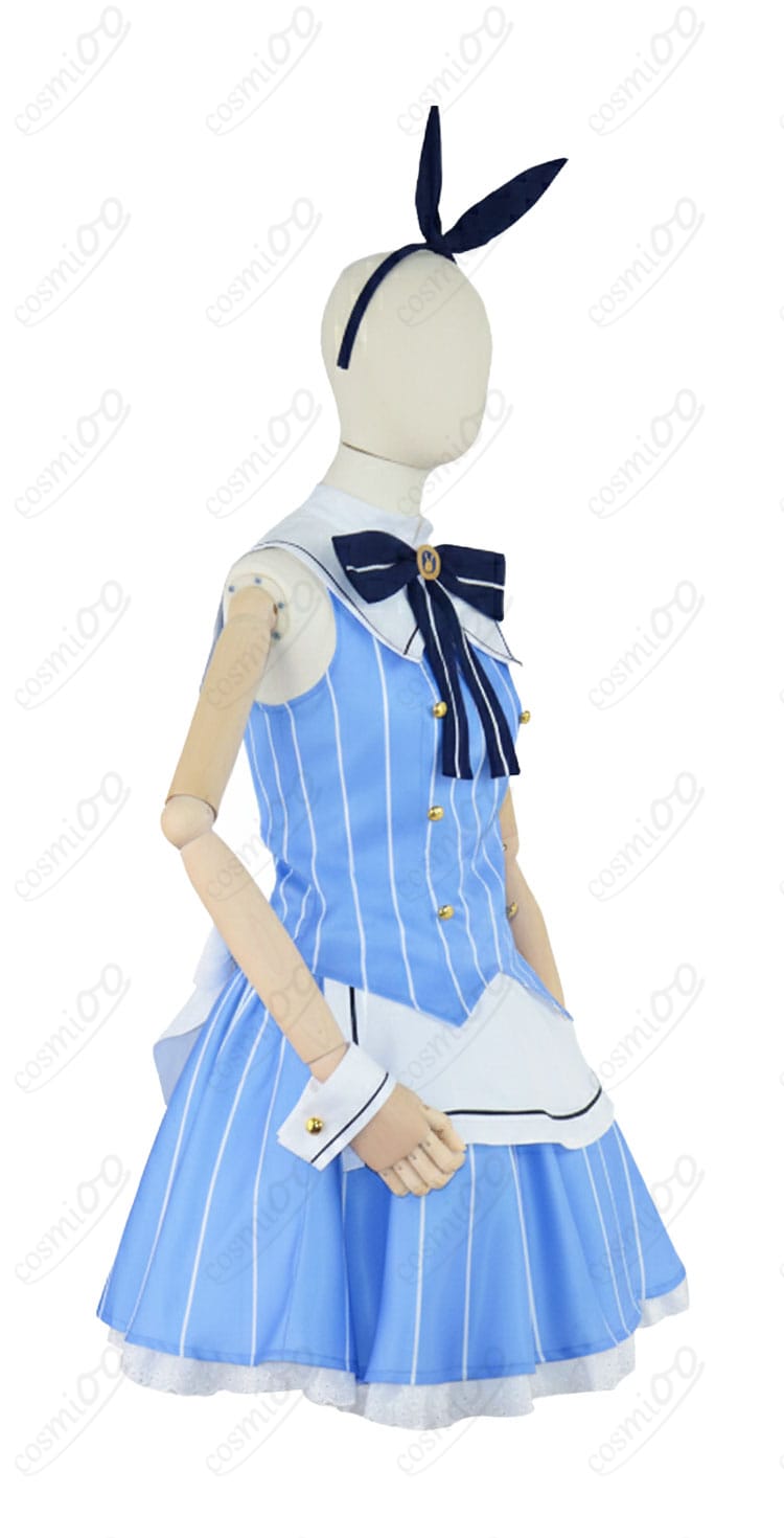 香風智乃(チノ)コスプレ衣装 側面シルエット|ごちうさ制服風デザイン