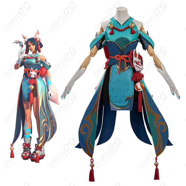 オーバーウォッチ2 キリコ イナリ コスプレ衣装|人物着用イメージと全体スタイル