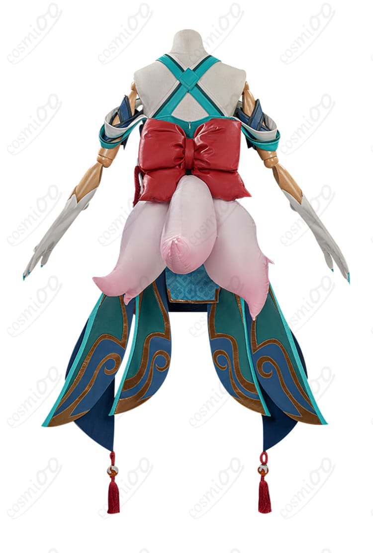 キリコ イナリ コスプレ衣装 背面ビュー|リボン装飾と背中デザイン