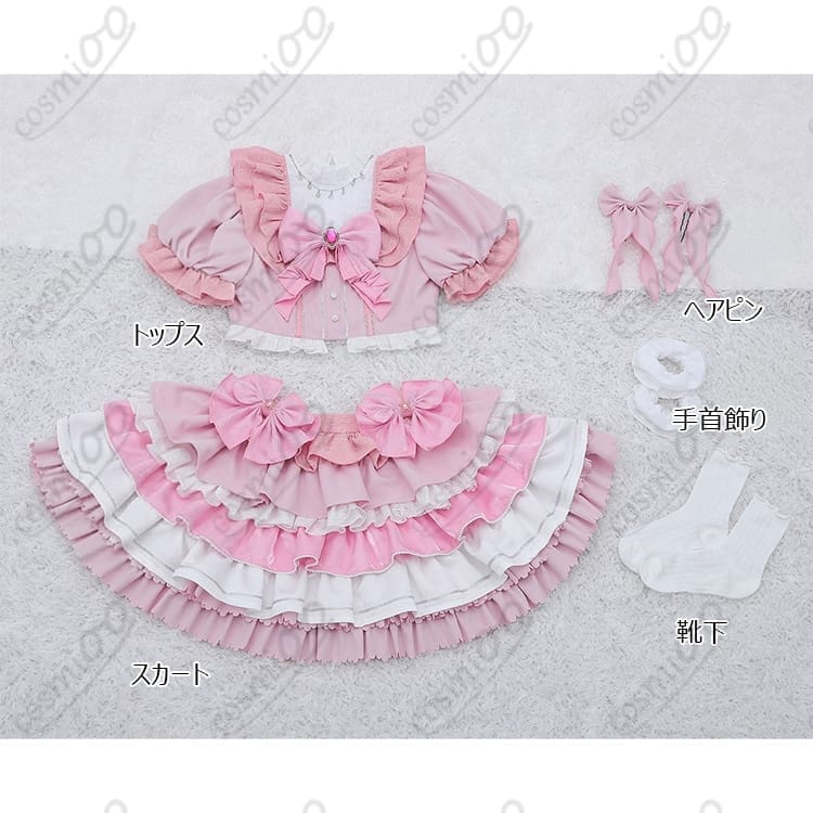 魔法少女まどか☆マギカ 鹿目まどか アイドルコスプレ 衣装フルセット - 6枚目の画像