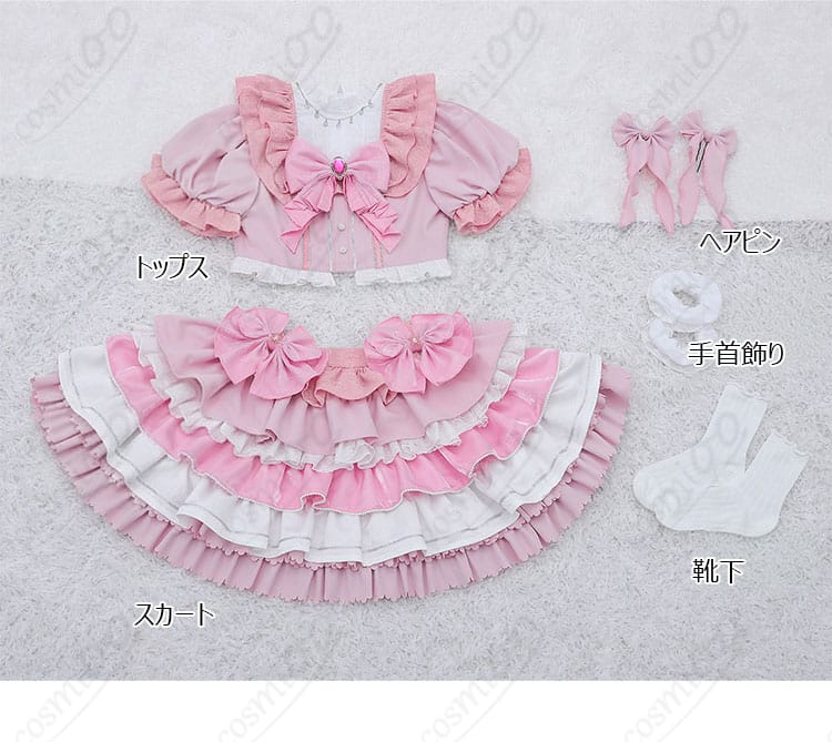 鹿目まどか アイドル衣装 コスプレ|セット内容一式の展示画像