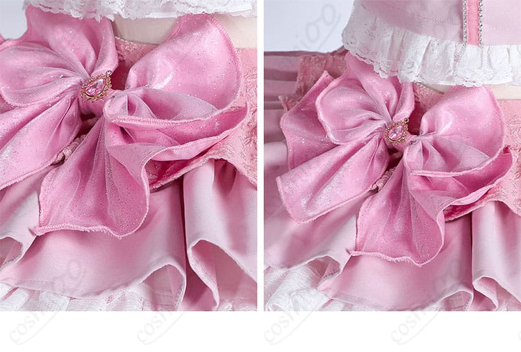 鹿目まどか アイドル衣装 コスプレ|背面リボン装飾のアップ画像