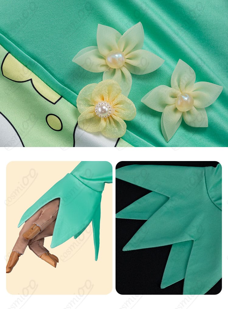 メダリスト 結束いのり コスプレ衣装 スカート裾 花モチーフ装飾 繊細なデザイン