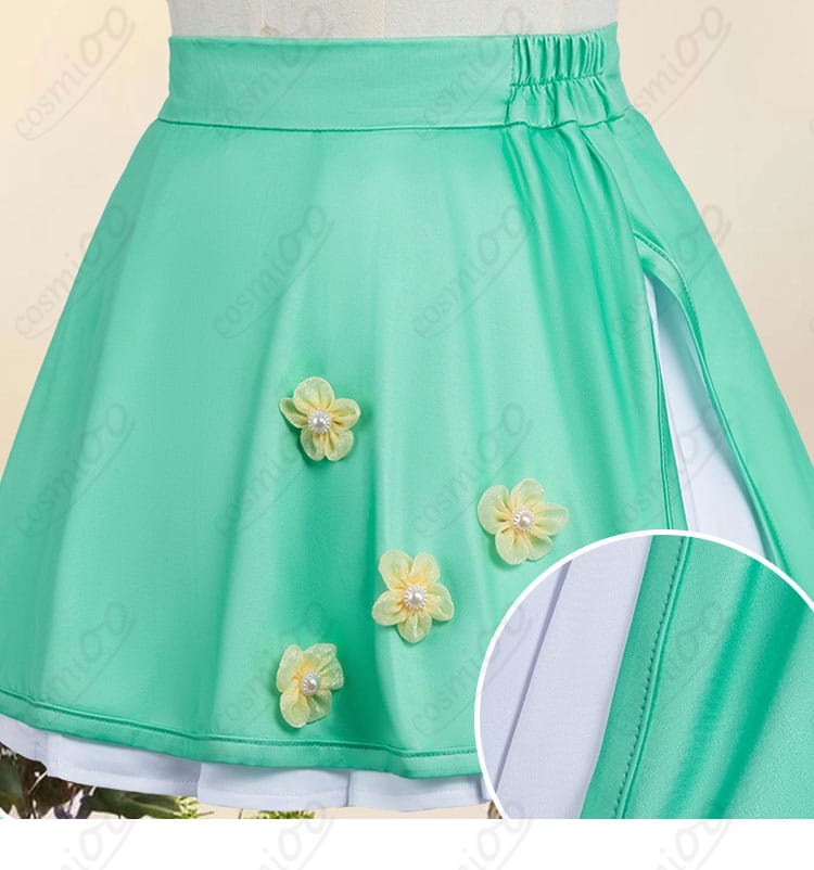 メダリスト 結束いのり コスプレ衣装 スカート装飾デザイン フィギュアスケート風