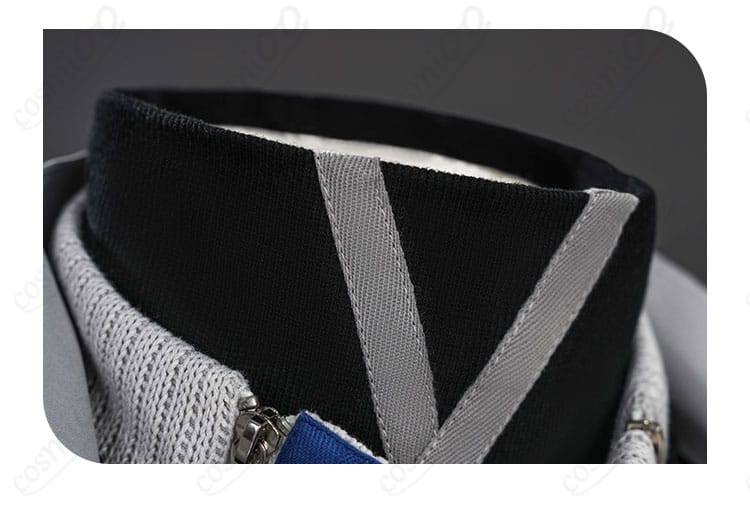 管理人（男性）コスプレ衣装 領口装飾ディテール 精密な縫製と質感