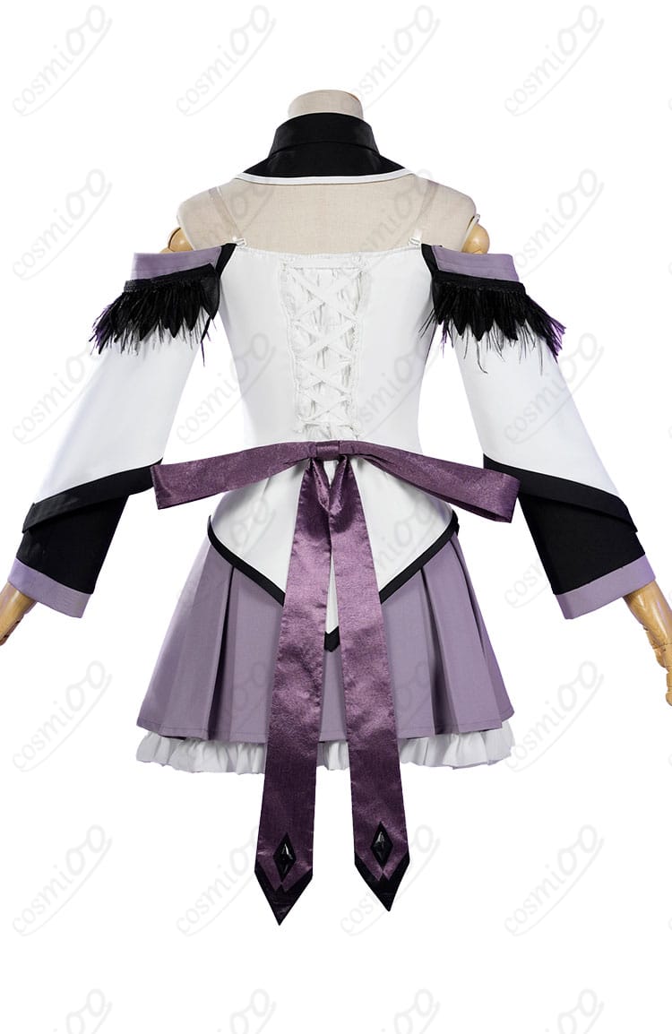 暁美ほむら コスプレ衣装 背面 背部蝶結びデザイン ワルプルギスの廻天 再現仕様