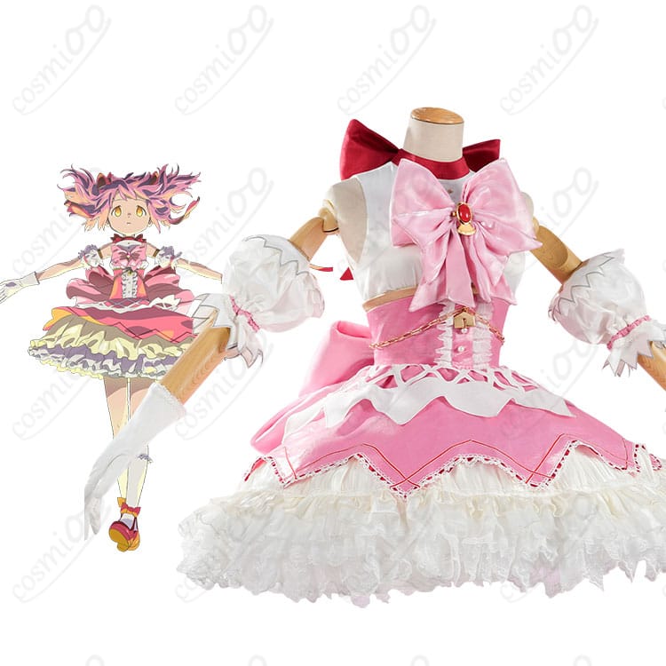 劇場版 魔法少女まどか☆マギカ〈ワルプルギスの廻天〉鹿目まどか コスプレ衣装 キャラクターイメージ再現写真