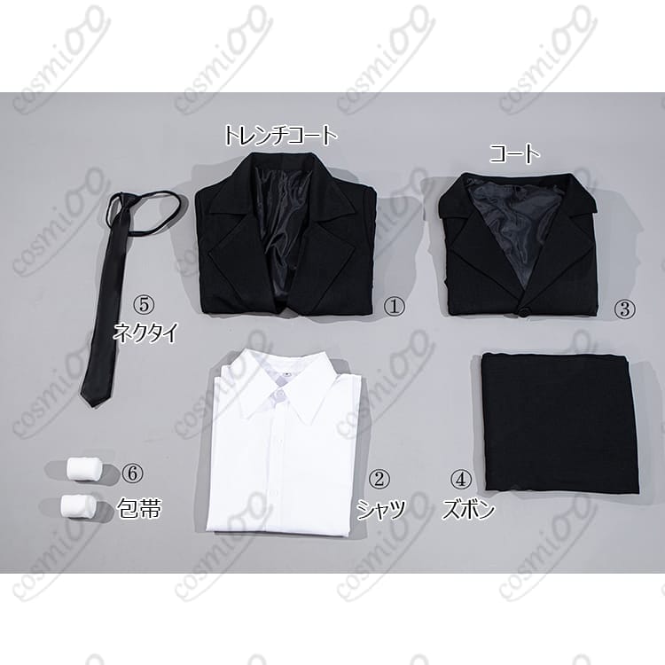 文スト 太宰治 18歳（黒の時代）コスプレ衣装｜高再現フルセット - 4枚目の画像