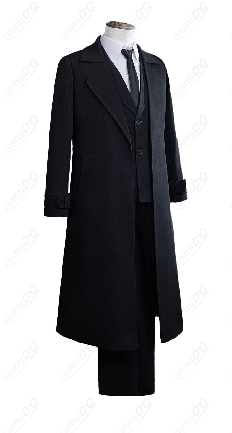 文豪ストレイドッグス 太宰治 18歳 黒の時代 コスプレ衣装 側面シルエット