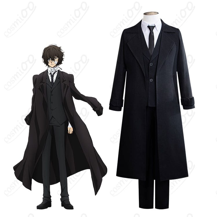 文豪ストレイドッグス 太宰治 18歳 黒の時代 コスプレ衣装 キャラクター再現イメージ