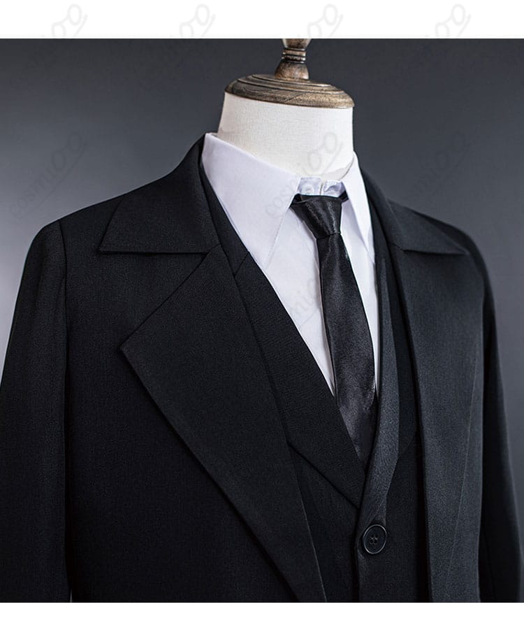 文豪ストレイドッグス 太宰治 18歳 黒の時代 コスプレ衣装 襟元ディテール