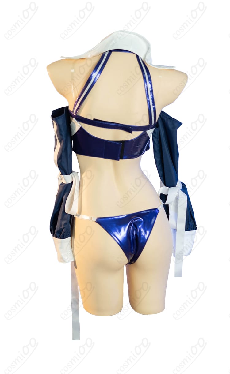 アズールレーン ニュージャージー ブラック・プレリュード コスプレ衣装 背面デザイン スポーティーでセクシーな仕上がり