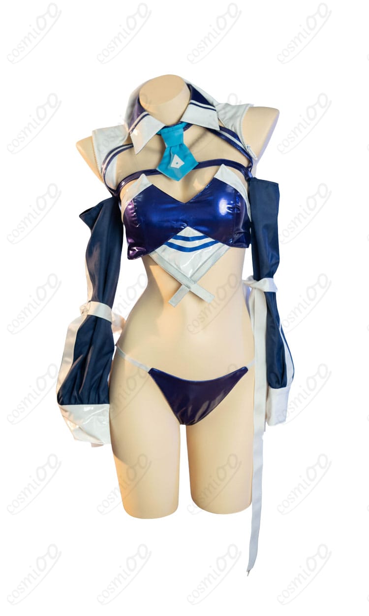 アズールレーン ニュージャージー ブラック・プレリュード コスプレ衣装 正面全体 レースクイーン風スタイル