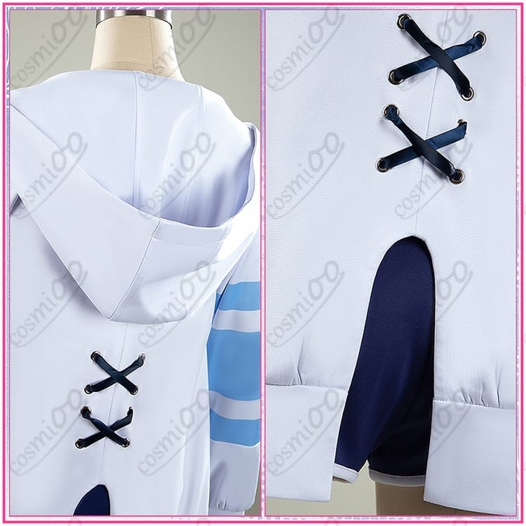 ウマ娘 プリティーダービー シュヴァルグラン 夏凪ネイビードロップ 勝負服 水着 コスプレ衣装 - 5枚目の画像