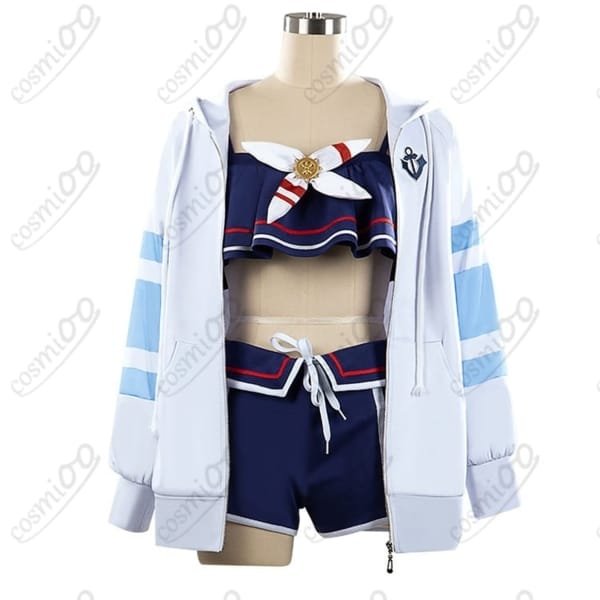 ウマ娘 プリティーダービー シュヴァルグラン 夏凪ネイビードロップ 勝負服 水着 コスプレ衣装