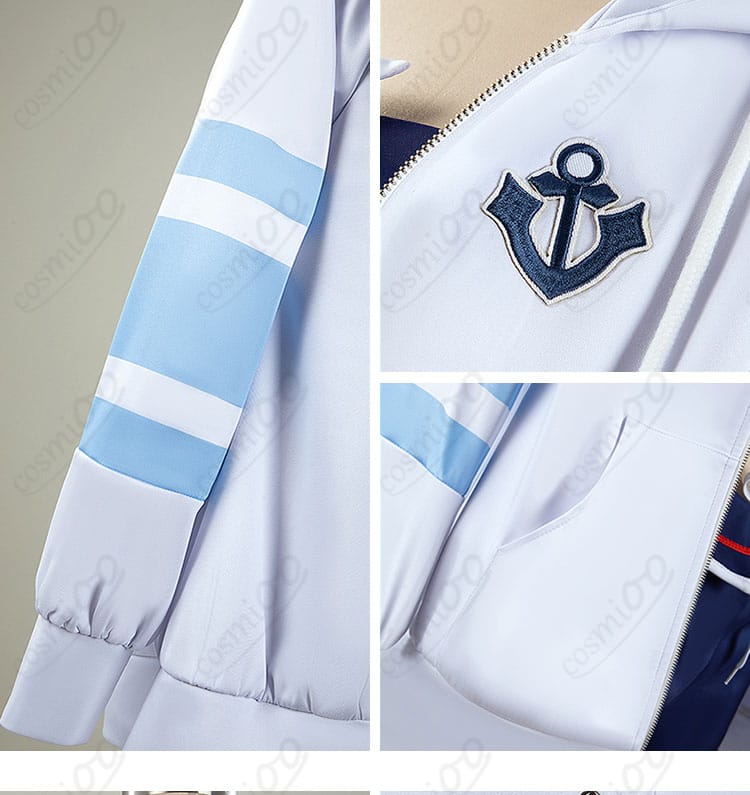 ウマ娘 シュヴァルグラン 夏凪ネイビードロップ コスプレ衣装 外套装飾ディテール