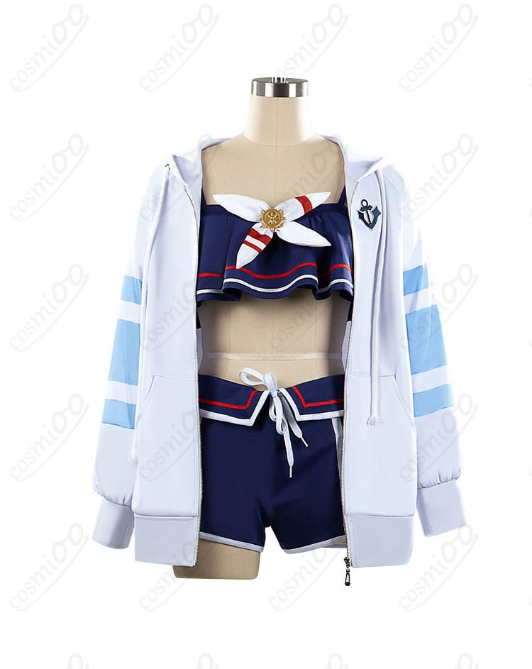 ウマ娘 シュヴァルグラン 夏凪ネイビードロップ コスプレ衣装 正面デザイン 勝負服 水着仕様