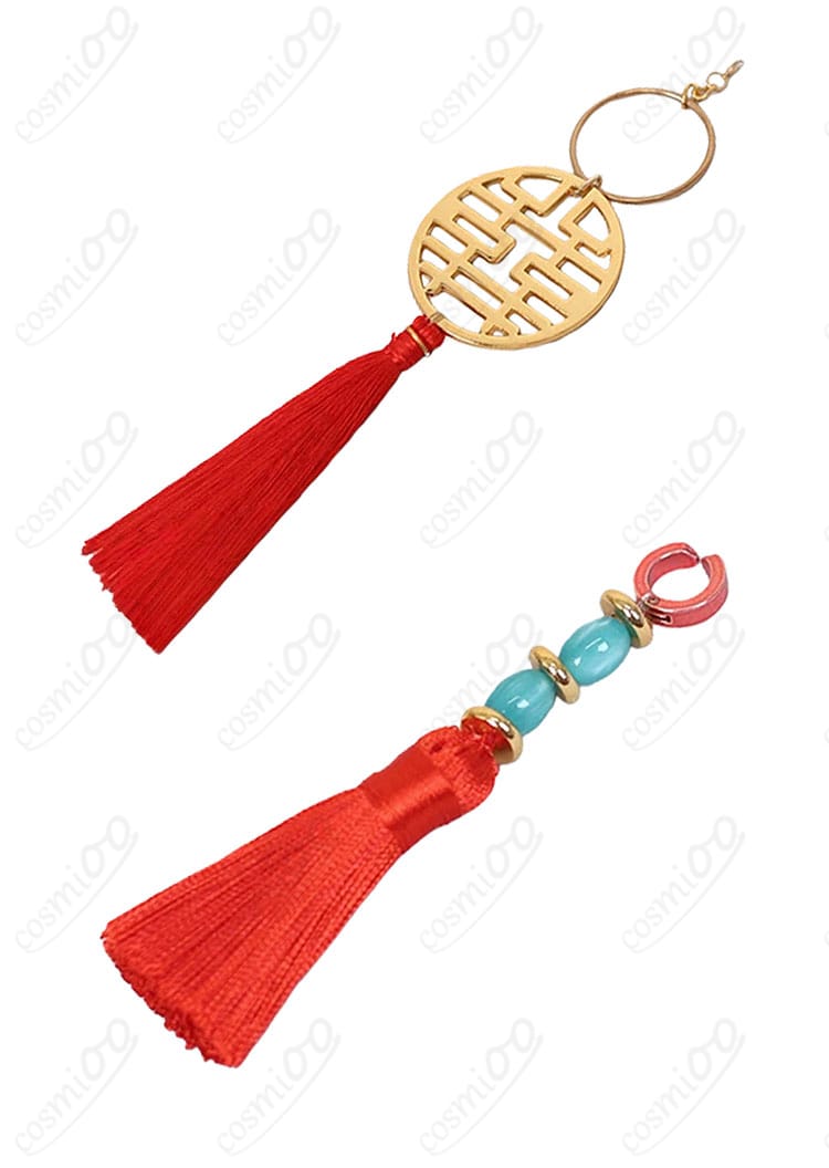 白膠木簓 コスプレ衣装 配飾ディテール 腰飾り・耳飾り 細部まで丁寧な仕上がり