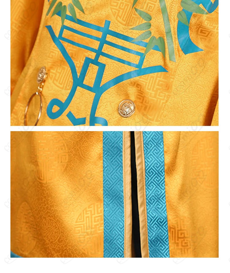 ヒプノシスマイク 白膠木簓 コスプレ衣装 衣摆と側面スリット装飾 動きのあるデザイン