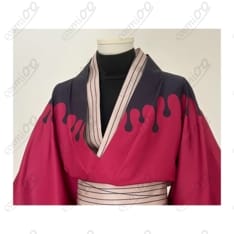 鬼滅の刃 上弦の弐・童磨 着物 コスプレ衣装 教祖装束 高品質フルセット - 3枚目の画像（サムネイル）