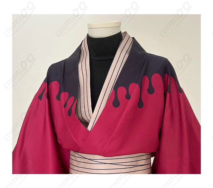 鬼滅の刃 童磨 着物コスプレ 衣装 領口装飾ディテール 和装の質感と細部