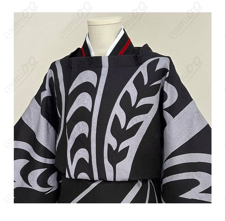 鬼滅の刃 鬼舞辻無惨 コスプレ衣装 衣襟装飾ディテール 平安風意匠を細部まで再現