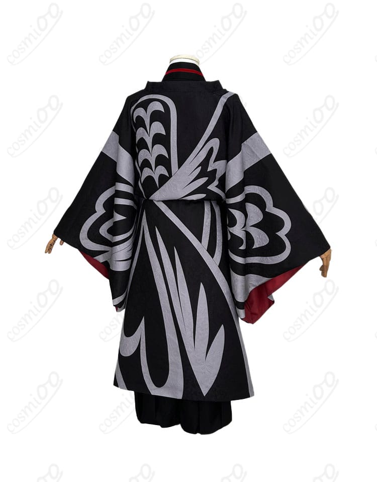 鬼滅の刃 鬼舞辻無惨 平安時代コスプレ衣装 背面デザイン 全体シルエットと後ろ姿を確認
