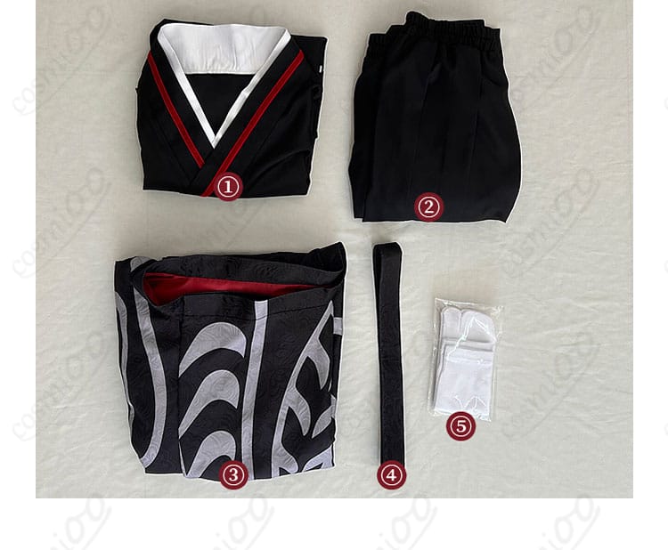 鬼滅の刃 鬼舞辻無惨 平安時代コスプレ衣装 セット内容一覧 トップス・袴などフルセット